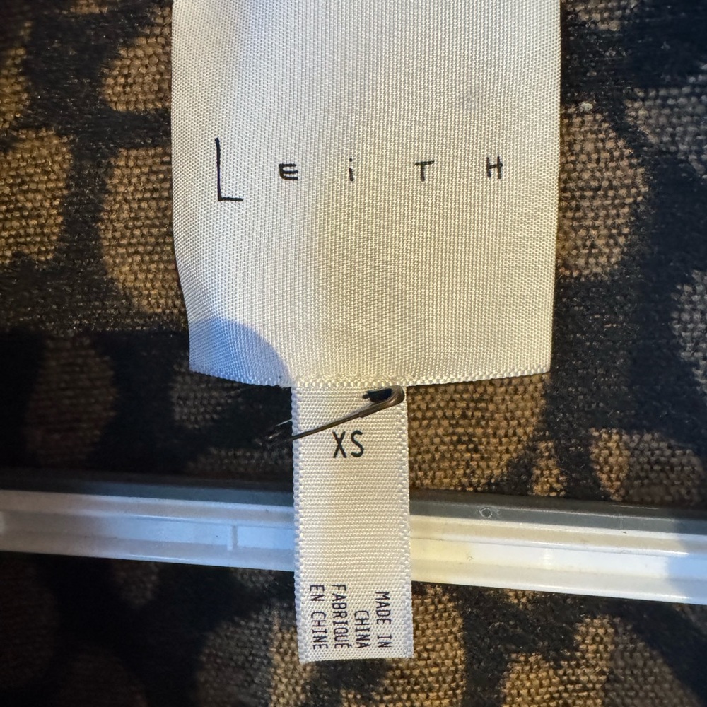Leith Brown Leopard Print Jacket - image 4